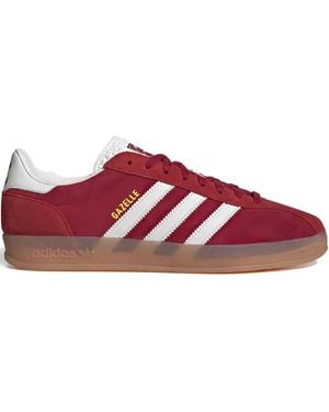 adidas Gazelle Three-Striped Sneakers - Red