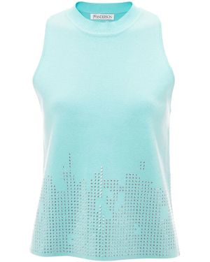 JW Anderson Canotta Con Borchie - Blu