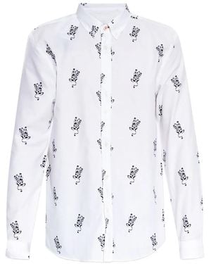 Paul Smith Overhemd Met Grafische Print - Wit