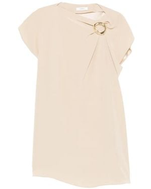 JOSEPH Anika Ring Detail Dress - White