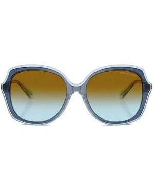 Michael Kors Canary Islands Geometric-Frame Sunglasses - Green