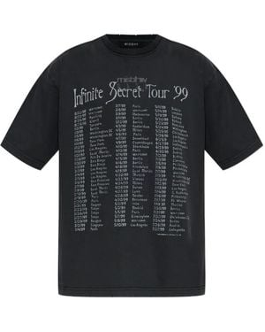 MISBHV Infinite Secret Tour Print T-Shirt - Black
