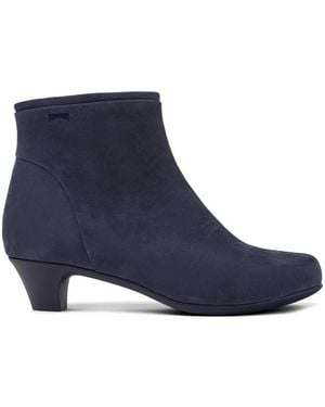 Camper Helena Suede Ankle Boots - Blue