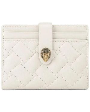 Kurt Geiger Kensington Quilted Card Wallet - Natural