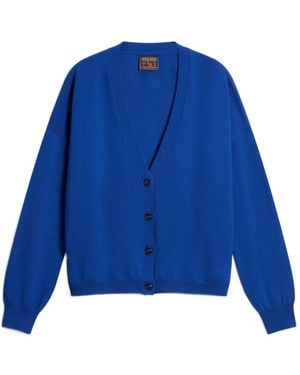 Woolrich Cárdigan De Punto Fino De Lana Merino - Azul