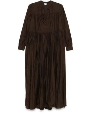 Aspesi Cotton Muslin Maxi Dress - Brown