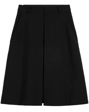 Ami Paris Panelled Knee-Length Shorts - Black