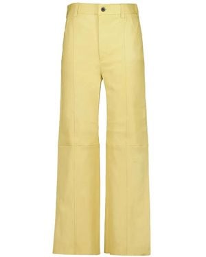 Stouls Benny 25 Leather Trousers - Yellow