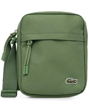 Lacoste Neocroc Logo-Patch Messenger Bag - Green