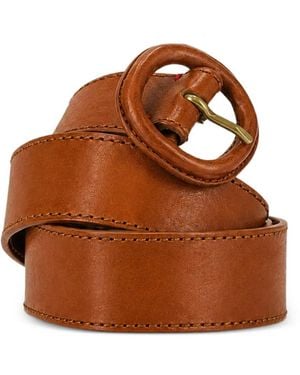 Fortela Pueblo Leather Belt - Brown