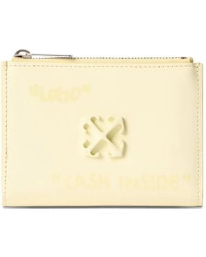 Off-White c/o Virgil Abloh Jitney Quote Bi-Fold Wallet - Natural