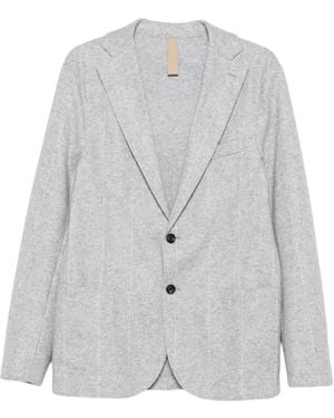 Eleventy Pinstripe Wool Blazer - Grey