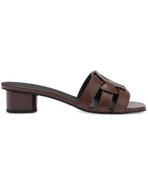 Furla Summer Leather Sandals - Brown