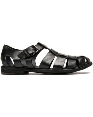 Officine Creative Woven Buckle Sandals - Black