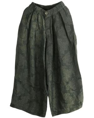 Uma Wang Poetic Jacquard Pants - Green