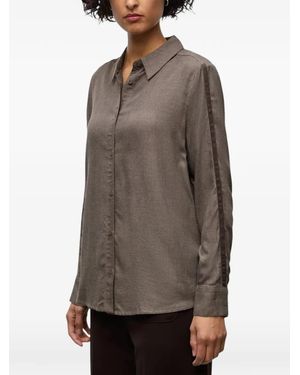 Street One Chemise À Rayures Latérales - Brown