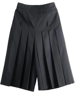Ann Demeulemeester Rosi Pleated Wool Trousers - Grey