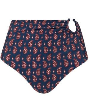 Johanna Ortiz Bas De Bikini Taita À Motif Cachemire - Blue