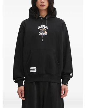 Aape By A Bathing Ape Graphic-Print Hoodie - Black