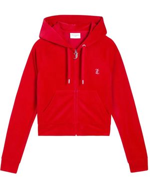 Juicy Couture Logo-Detail Hoodie - Red