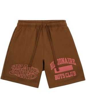 BBCICECREAM Heart Mind-Print Shorts - Brown