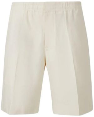 ZEGNA Elasticated-Waistband Shorts - White