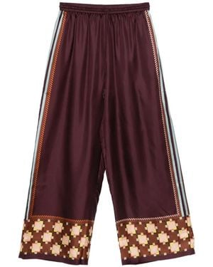 ALÉMAIS Wilson Silk Palazzo Trousers - Purple