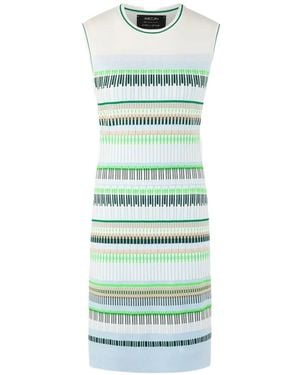 Marc Cain Striped Sleeveless Mini Dress - Green