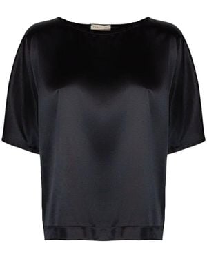 Purotatto Blouse À Manches Courtes - Black