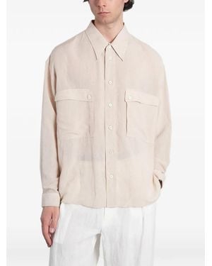 Emporio Armani Flap-Pocket Shirt - White