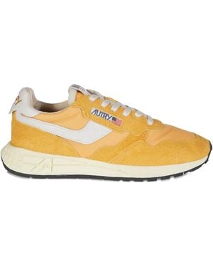 Autry Reelwind Low Panelled Sneakers - イエロー