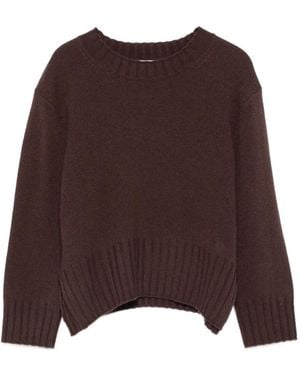 Loulou de Saison Mora Lds Cashmere Jumper - Brown