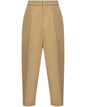 Fear Of God Logo-Patch Wool Trousers - Natural
