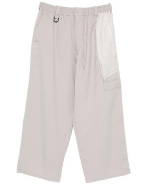 Y-3 Drawstring-Fastening Trousers - White