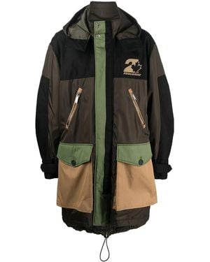 DSquared² Flap-Pocket Hooded Parka - Gris