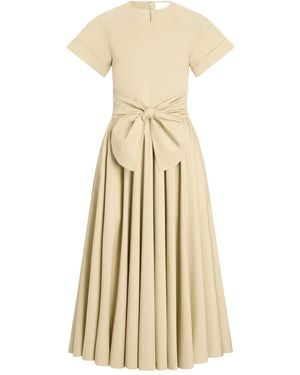 Patou Knot Midi Dress - Natural