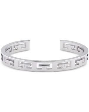 煌めく手元【GIVENCHY】4G カフ ブレスレット 4G bracelet in metal in - black/silvery | Givenchy US