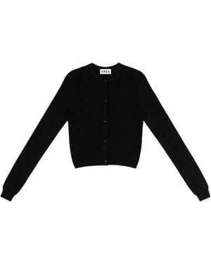 Area Cardigan Mit Kristallverzierung - Schwarz