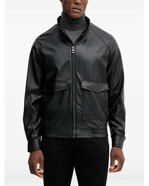 Guess Veste Zippée À Poches Multiples - Noir