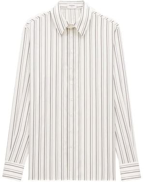 Saint Laurent Striped Button-Down Shirt - White