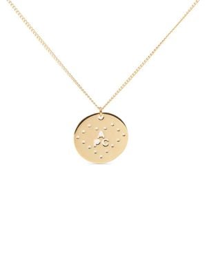 A.P.C. Eloi Disc-Pendant Necklace - White