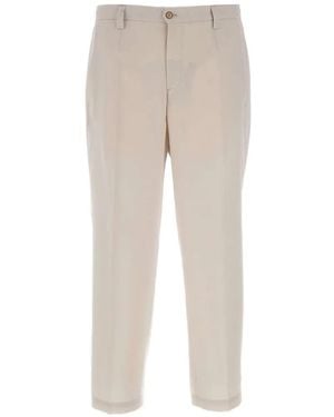Briglia 1949 Portofinos Elasticated-Waistband Trousers - Natural