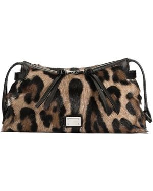 Dolce & Gabbana Vittoria leopard-print mini tote bag - Negro