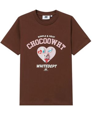 Chocoolate Printed T-Shirt - Brown