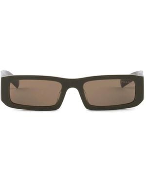Prada Sunglasses With Triangle Logo - Grey