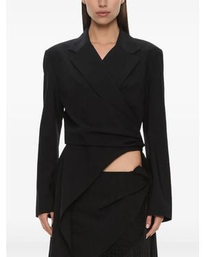 Christopher Esber Unravel Macramé Blazer - Black