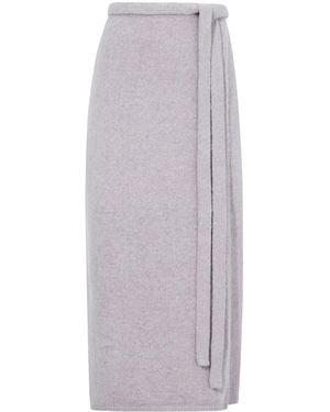 Proenza Schouler Zadie Knit Wrap Skirt - Grey