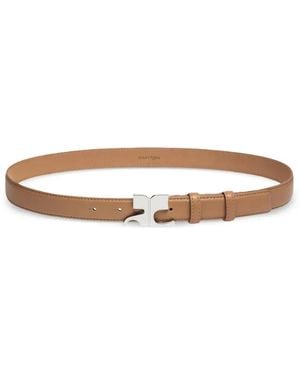 Courreges Ac Logo-Plaque Belt - White