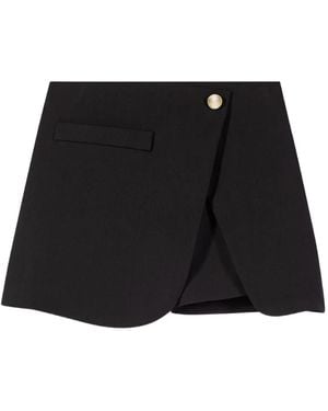 Maje Shorts mit drapiertem Einsatz - Schwarz