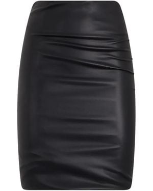 Philosophy Di Lorenzo Serafini Ruffled-Detail Asymmetric Mini Skirt - Black